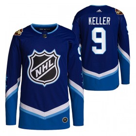 Män Ishockey Arizona Coyotes tröja Clayton Keller 9 2022 NHL All-Star Blå Authentic